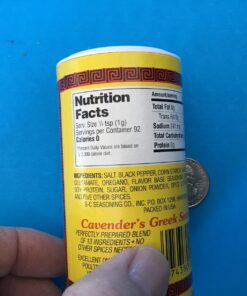 Cavender All Purpose Greek Seasoning 3.25 oz 3.25 Ounce (Pack of 1) 29 712tspnEKeL