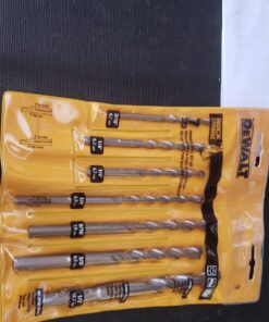 DEWALT Masonry Drill Bit Set, Percussion, Concrete & Block, 7-Piece (DW5207) 33 712v37pSTJL 2