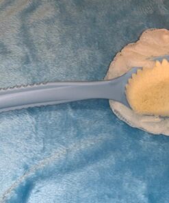 Shower Body Brush with Bristles and Loofah,Back Scrubber Bath Mesh Sponge with Curved Long Handle for Skin Exfoliating Bath, Massage Bristles Suitable for Wet or Dry, Men and Women (Blue) 26 712wBVJdl8L