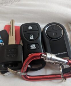 Chamberlain Group MC100-P Universal Garage Door Opener Mini Keychain Remote, Small, Black 45 712x289qX4L