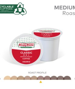 Krispy Kreme Classic, Single-Serve Keurig K-Cup Pods, Medium Roast Coffee, 12 Count (Pack of 6) 72 Count 9 712x8i6JDqL