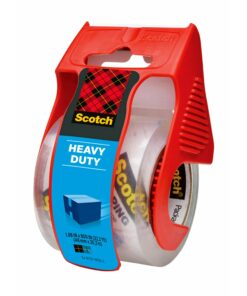 Scotch Heavy Duty Shipping Packaging Tape, 1.88"x 27.7 yd, Great for Packing, Shipping & Moving, Clear, 1 Dispensered Roll (142L) 36 712y970LGuL