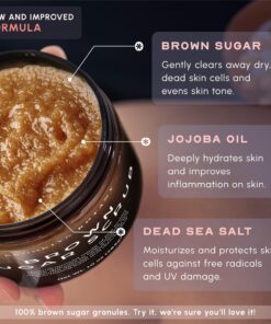 Brooklyn Botany Brown Sugar Body Scrub - Moisturizing and Exfoliating Body, Face, Hand, Foot Scrub - Fights Acne, Fine Lines & Wrinkles, Great Gifts For Women & Men - 10 oz 10 Ounce (Pack of 1) 28 712yVcHRWXL 3