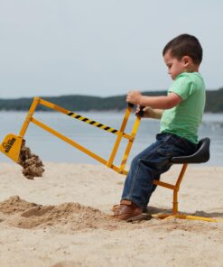 The Big Dig Sandbox Digger Excavator Crane with 360 Degree Rotation with Base Great for Sand, Dirt and Snow, Steel Outdoor Play Toy, Yellow 31 712ydzXO0uL