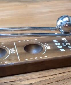 WE Games Shoot The Moon Game, Large 18 inches, Walnut Stained Solid Wood Board with Metal Ball and Rods, Retro Balancing Game for Family and Bar 9 712zFh6y9VL