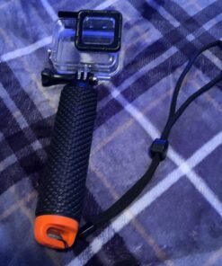 Waterproof Floating Hand Grip Compatible with GoPro Hero 12 11 10 9 8 7 6 5 4 3 3+ 2 1 Session Black Silver Camera Handler & Handle Mount Accessories Kit for Water Sport and Action Cameras (Orange) 36 712zdu cEYL 1