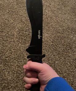 Survivor HK-717 Outdoor Fixed Blade Knife, Black Bowie Blade, Black Handle, 15-Inch Overall 13 712zgG4lFtL