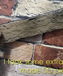 Wallpaper Faux Smooth Rust Tuscan Brick Wall, Looks Real Up! 11 yd 46 713 zGDNXL