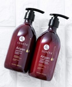 Luseta Argan Oil Sulfate Free Shampoo and Conditioner Set 2 x16.9Fl Oz Thickening for Hair Loss - Best for Damaged,Thin, Dry, Curly Hair - Smoothing & Nourishing 16.9 Fl Oz (Pack of 2) 21 7130b7sPtUL