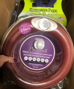 Torus Pet Maxi Filtered Water Bowl (Red) - 2-Liter - Travel - Home - Auto-Fill - Powerless Portable Dispenser – Food Grade – Antimicrobial - BPA-Free - Dog – Cat – No Spill - No Splash Red 28 71312FBSlwL