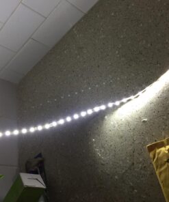 LEDJump Super Bright Dimmable Plug-In Daylight White Color 300 Lights LED Tape Flexible Rope Strip 12 Volts 3M Adhesive Tape Lighting System Certified (Strip Light Only, No Power) Strip Only 48 7131lLvcceL