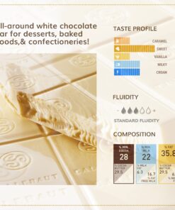 Callebaut White Baking Chocolate - 11 lb (11 pound) (11 Lbs) 19 7133KfGHY3S