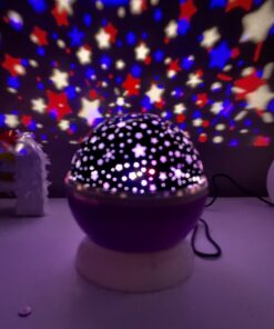 MOKOQI Star Projector Night Lights for Kids, Birthday Gifts for 1-4-6-14 Year Old Girl and Boy, Projection Lamp for Kids Bedroom, Glow in The Dark Stars and Moon for Child Asleep Peacefully- Purple 35 71346uSImvL