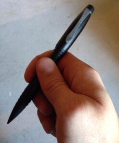 COLUMBIA RIVER KNIFE & TOOL Williams Tactical Pen: Low Profile, EDC Self Defense Survival Pen Made of Black Anodized Aluminum with Pressurized Ink Cartridge and Pocket Clip TPENWK 55 713471qNldL