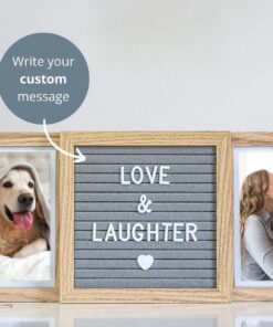 Alternative view of Oak letters Best Friend Picture Frame with Customizable Letter Board | Cute & Meaningful Personalized Picture Frame for Mom, Bff, Besties, Sister, Aunt, Cousin | Memorial picture frame Standard Natural Oak