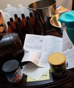 Mr. Beer Complete Beer Making 2 Gallon Starter Kit, Premium Gold Edition, Brown Complete Kit 44 7134RlMizBL