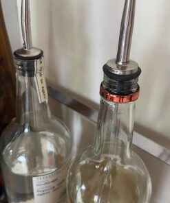 JBtek (12 Pack Stainless Steel Classic Bottle Pourers w/Tapered Spout 23 7134grNm5 L