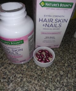 Nature's Bounty Optimal Solutions Hair Skin & Nails Extra Strength Softgels, 150 Count (Pack of 1) Package may vary 34 71355opsdhL