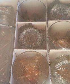 Paksh Novelty Whiskey Decanter Set - 7-Piece Italian Crafted Glass Decanter & Whiskey Glasses Set - Holiday Whiskey Gifts for Men and Women w/ Ornate Stopper and 6 Cocktail Glasses, Red A 45 7135FJZRa3L 5