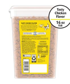 TEMPTATIONS Classic Crunchy and Soft Cat Treats Tasty Chicken Flavor, 16 oz. Tub 23 7135MeMEHFL