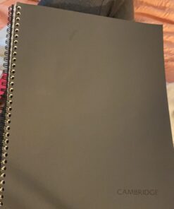 Cambridge Business Notebook, 80 Sheets, Legal Ruled, 8-1/4" x 11", Wirebound, Black (06062) Pack of 1 31 7135OjOmcbL