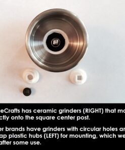 Lifestyle Dynamics The Original SpiceCrafts Salt and Pepper Grinder Set, Stainless Steel with Recipe eBook & Guide, Pure Ceramic Grinders, Dual Mill 30 7135iE3KwL