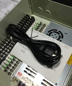 InstallerCCTV 18 Channel 29 Amp 12V DC CCTV Distributed Power Supply Box for Security Camera, DVRs. UL Listed 33 7136Ms BSBL