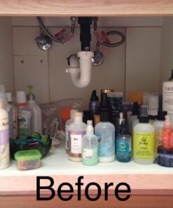 Household Essentials Glidez Chrome-Plated Steel 1-Tier Sliding Under Sink Cabinet Organizer, Chrome Single Tier 11.5" - Standard 28 7136go1MvsL