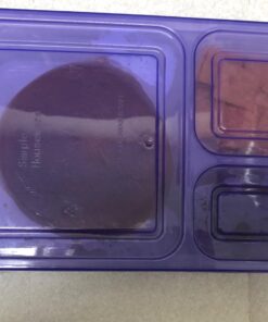 6 Pack - SimpleHouseware Color Reusable 3-Compartment Meal Prep Container Boxes (36 ounces) 6 Pack 42 7137OWCaKZL