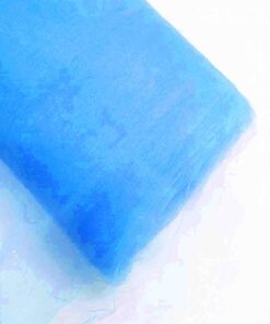 Colorful 54" by 40 Yards (120 ft) Fabric Tulle Bolt for Wedding and Decoration Custom Dress DIY Arts and Crafts (Blue) Blue