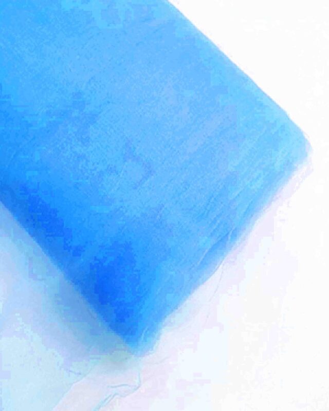 Colorful 54" by 40 Yards (120 ft) Fabric Tulle Bolt for Wedding and Decoration Custom Dress DIY Arts and Crafts (Blue) Blue
