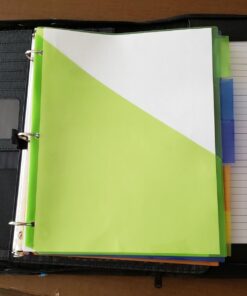 Case-it Executive Zippered Padfolio with Removable 3-Ring Binder and Letter Size Writing Pad, Black (PAD-40) Single PAD-40 51 71397CZlStL