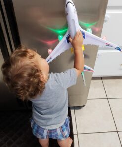 Kidsthrill Kids Airplane Toy, Bump & Go Technology, Toy Airplane With Flashing Colorful Lights Music & Airplane Sounds, Toddler Toys For Boys & Girls Gifts age 3 4 5 6 7 8 9 10 11 12 years old A380 34 71399HNsRcL