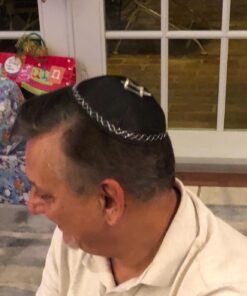 Kippah with Star of David-Black 9 713A1WL zL