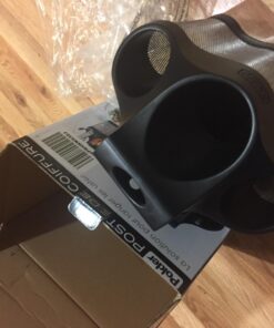 Polder Style Station, Organization for Styling Tools: Hair Dryers,Curling Irons, Straighteners, Brushes, Hang Over Towel Rack, Store Undersink or in Drawer, Black and Silver 50 713AB8LUt2L