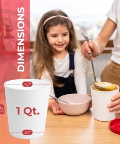 StarPack Ice Cream Containers for Homemade Ice Cream (2 Pcs) - Reusable Ice Cream Storage Containers for Freezer - Leak-Free Ice Cream Containers with Lids (Silicone) - 1 Liter per Ice Cream 2 Pc Set (Large) 26 713AJVfnAdL