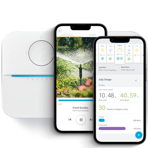 Rachio 16ZULW-C 16 Zone: 3rd Generation Smart Sprinkler Controller with Hyperlocal Weather Intelligence,Grey 16 Zone Controller