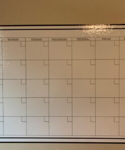 WallPops WPE0447 Large Monthly Dry Erase Calendar Decal, White & Off-White 32 713CgjQgmCL 1