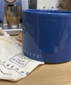 Planetary Design Airscape Ceramic Coffee Storage Canister Patented Airtight Lid Preserve Food Freshness Bamboo (Small Blue) 19 713CgxR57bL