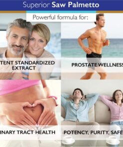 Superior Labs — Saw Palmetto Extract NonGMO, Non Synthetic— 300 mg Dosage, 120 Vegetable Capsules — Supports Urinary Tract Flow & Frequency 21 713CmfywQWL