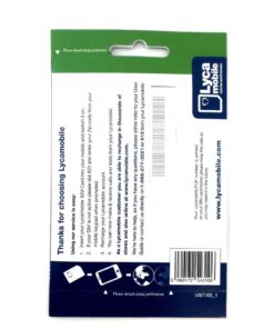 Alternative view of Lycamobile Triple Punch Standard, Micro and Nano All in One SIM Card