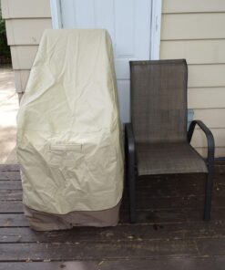 Classic Accessories Veranda Water-Resistant 25.5 Inch Stackable Patio Chair Cover, Pebble 44 713DbyMgUCL