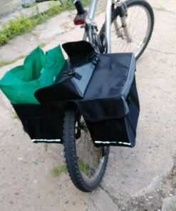 M-Wave Bicycle Cycling Bag Double Sided Gray 74 713DmyYcimL