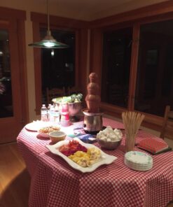 Alternative view of Sweet Fountains 22" Entertainer Home Stainless Steel Chocolate Fountain with Chocolate (3.5 Lbs.)