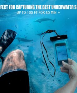 Kona Submariner Floating Waterproof Case - Universal Phone Pouch Compatible for iPhone 14 13 12 Pro Max XS Plus Samsung Galaxy S22 Cell Phones Up to 7.5", IPX8 Cellphone Dry Bag for Vacations - 2 Pack Floating 2 Pack 10 713GhEocSWL