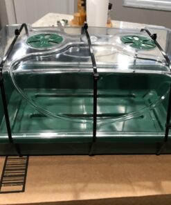 EarlyGrow 93763 Medium Seed and Herb Domed Propagator with Vented Side Height Extension, Extender, Green Medium with Side Extender 64 713H3sdRoL