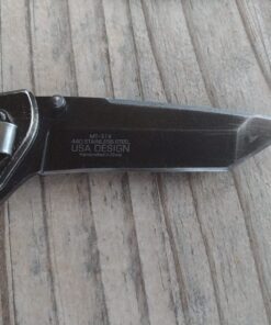 MTECH USA Tactical Folding Knife With 440 Stainless Tanto Blade,Black Black 32 713IXq0R15L