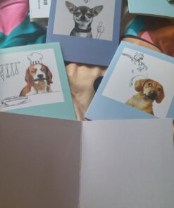 The Best Card Company - 10 Blank Dog Cards Assorted (4 x 5.12 Inch) - Adorable Boxed Animal Note Cards for All Occasions - Dogs & Doodles M6582OCB 16 713IYdWERsL