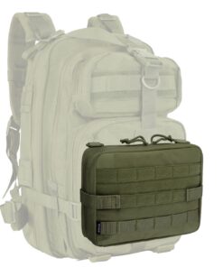 WYNEX Tactical Admin Molle Pouch, Medical EDC EMT Utility Bag Shell Design Attachment Pouches Hiking Belt Bags Army Green 30 713JmTSZ24L