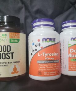 NOW Supplements, L-Tyrosine 500 mg, Supports Mental Alertness*, Neurotransmitter Support*, 120 Capsules 120 Count (Pack of 1) Standard Packaging 35 713JuJLoSoL